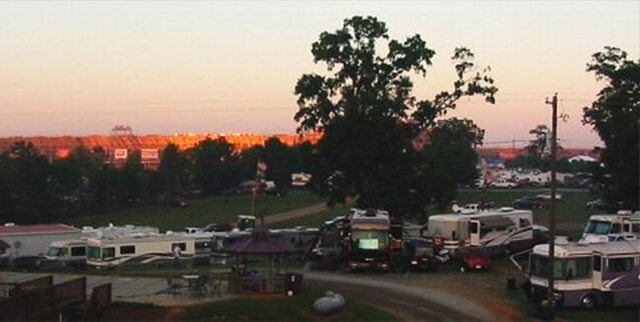 Campground At Sunset